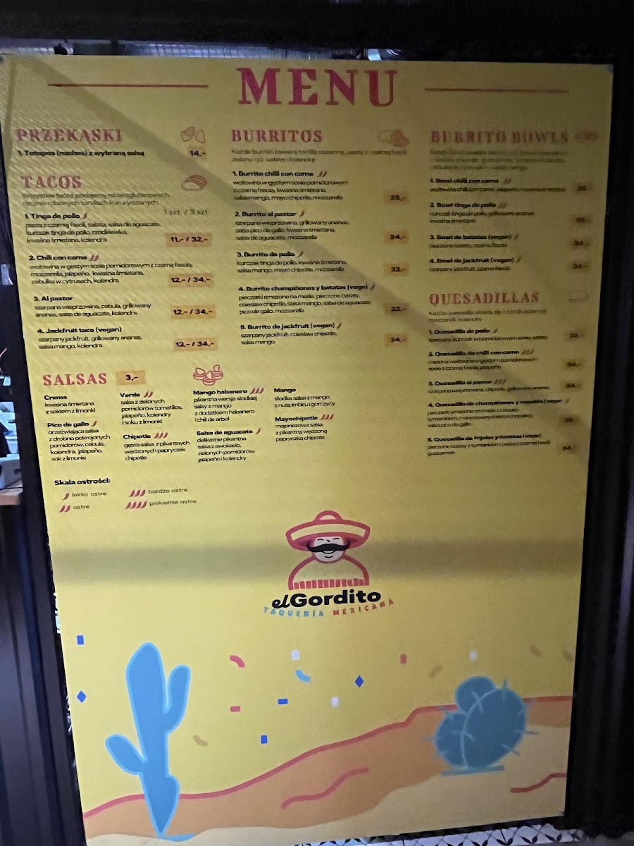 Menu El Gordito - Hala Świebodzki-3